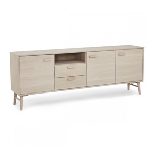 Porto skænk, en perfekt kombination af stil og funktionalitet. Fremstillet i hvid-olieret egetræs f